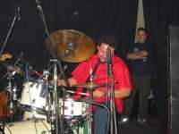 Booga on drums